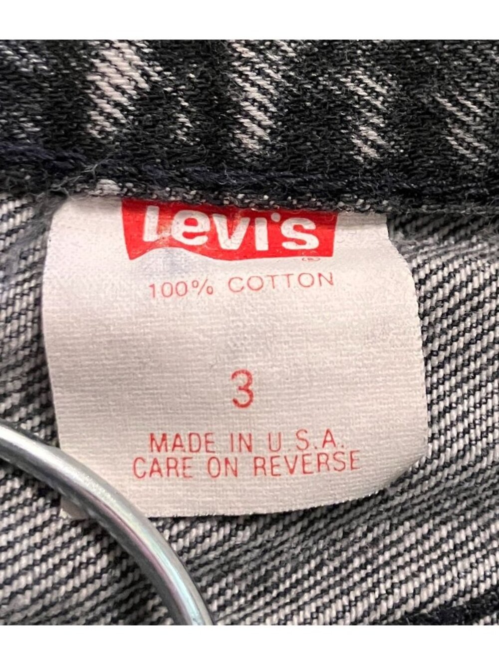 Levi's 544 Jeans Vintage 90s Acid Wash Jeans Size Juniors 3 XXS Black AN EXC. - Picture 6 of 12